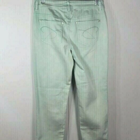 Chico's Platinum Pants Jeans Roll Cuff - Picture 6 of 10